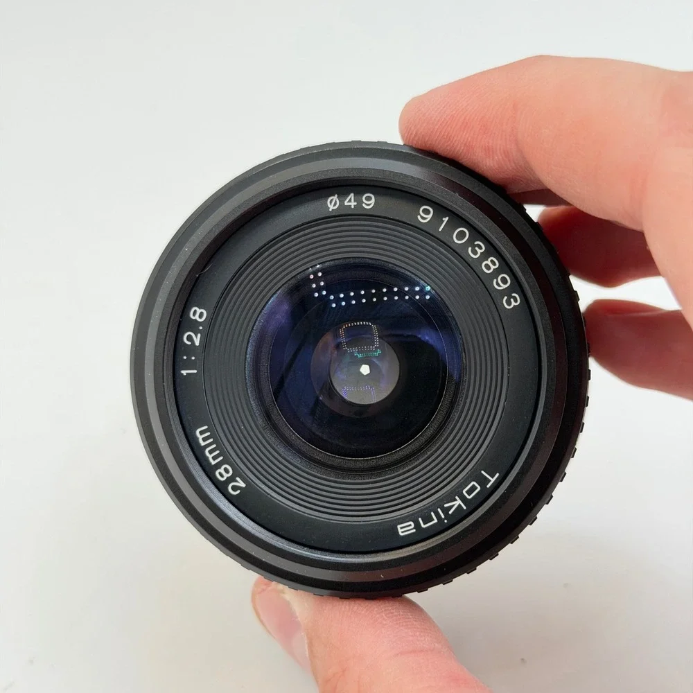 Tokina 28mm f2.8 Wide Angle Prime Lens Minolta MD Mount Japan 49mm UV Filter